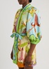 Rafaela printed mini shirt dress