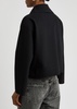Stretch-jersey biker jacket