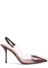 Coeur 100 patent leather slingback pumps