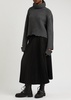 Ribbed wool-blend jumper
