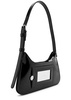 Platt micro patent leather shoulder bag