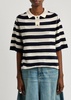 Pauline striped-intarsia wool-blend jumper