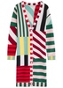 Bradford striped-intarsia wool cardigan
