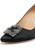 Hangisi 75 silk-satin pumps