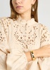 Solanales crystal-embellished 14kt gold-plated cuff