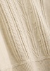 Kalyn cable-knit cotton-blend jumper 