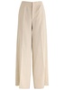 Wide-leg woven trousers