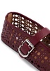 Vienne laser-cut leather ballet flats 