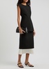 Open-back woven top 