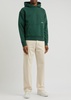Box logo-print hooded cotton sweatshirt