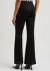 Embellished split-hem trousers