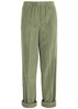 Padow cropped tapered corduroy trousers