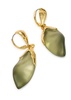 Luminous Lucite and 14kt gold-plated drop earrings