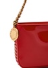 Frayme patent faux leather shoulder bag 