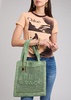 Summer Banana logo raffia tote