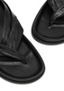 Shaw leather flip flops