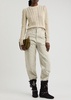 Kalyn cable-knit cotton-blend jumper 