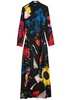 Chassidy printed maxi shirt dress