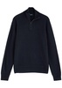 Half-zip wool jumper 