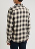Checked cotton-blend shirt