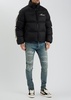 Bones quilted nylon jacket 