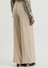 Wide-leg woven trousers