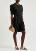 Gillian puff-sleeve silk-chiffon blouse