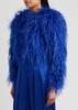 Kidman feather-embellished jacket