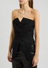 Strapless wool waistcoat
