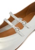Franny metallic leather Mary Jane flats