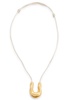 Wishbone satin-cord necklace 