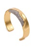 Solanales crystal-embellished 14kt gold-plated cuff