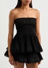 Crinoline ribbed-knit top