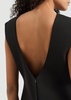 Open-back woven top 