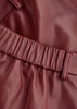 Leather mini skirt