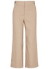 Aubrie cropped linen-blend trousers