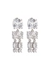 Crystal-embellished drop earrings