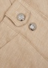 Aubrie cropped linen-blend trousers