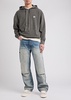 Debossed Carpenter panelled straight-leg jeans 