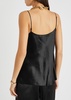 Hammered satin top