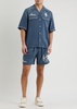 Saturday Night embroidered woven shirt