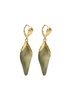 Luminous Lucite and 14kt gold-plated drop earrings