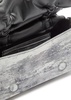 Mini Multipocket metallic-suede top handle bag 
