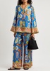 Luis printed silk-twill shirt