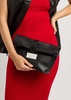 Paper leather clutch