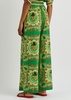 La Musica printed wide-leg silk trousers