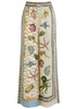 Bath House printed silk-satin trousers