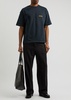 Zev logo-print cotton T-shirt