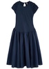 Afternoon Elegance stretch-cotton midi dress 