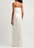Strapless wool maxi dress